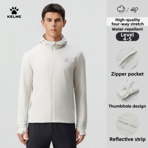 Kelme | Running Hooded Windproof Fleece Training Jacket
