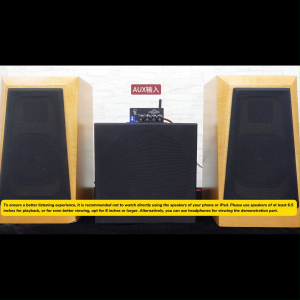 WONDOM แท้ แอมป์จิ๋ว 2.1 50Wx2 + 100W TPA3116D2 Class D Bluetooth 5.3 สำหรับระบบเสียง DC 12-24V พร้อม DSP และ UI EQ - รุ่น BRU4+