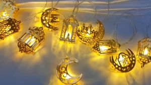 Hari Raya 2024 Battery&USB led light strip 3m 20LED Colorful light Lampu led Lampu raya decoration Fairy lights Raya gift box Room decor Mid light