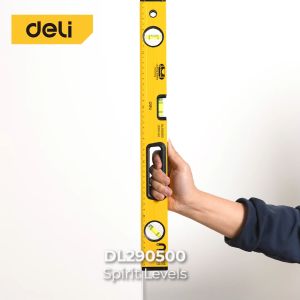 Deli Waterpass Spirit Levels / Alat Ukur Sudut Kemiringan Waterpas Fungsi 3 in 1 Bahan ABS EDL290X00