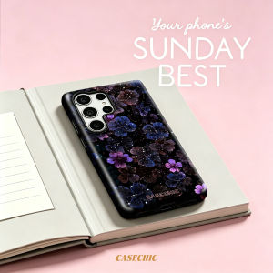 Potdemiel | Midnight Moon Cloud Case for Samsung Galaxy S26 S25 S24 S23 Ultra Drop Resistant Glossy Dual-Layer Cover CaseChic