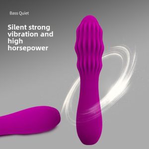 High Horsepower Strong Shock Style Balsam Pear Shape Cervical Spine Shoulder Waist Back Leg Feet Massage Instrument Silicone Waterproof Electric Whole Body