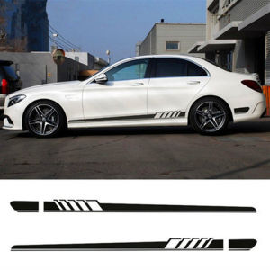 Car accessories Car Stickers Covers Racing Stripe Body Side Skirt Exterior Auto Motorcycle For Toyota Honda Benz Stickers Covers