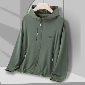 Cao Cấp Nhẹ Ice Lụa Quần Áo Chống Nắng Nam Mùa Hè Thoáng Khí Áo Khoác Ngoài Mỏng Để Câu Cá Ngoài Trời Đi Xe Đạp