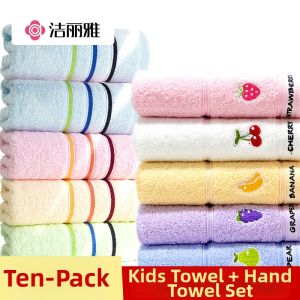 Cotton Absorbent Thick Small Towel for Kids and Adults 10 pcs
