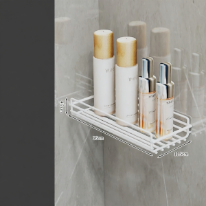 MINGZHIYIFAN | Corner Wall Mounted No Drilling Bathroom Storage Rack