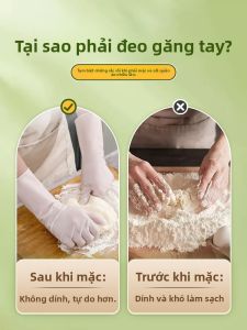 DINGQING | Food-Grade Non-Stick Kitchen Gloves for Dough Kneading and Cooking