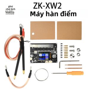 ZK-XW2 3000A Màn Hình LCD Màu Thông Minh Di Động Điểm Máy Hàn DIY Bộ Cho Pin 18650 Xung Kép DC 3.6-15V