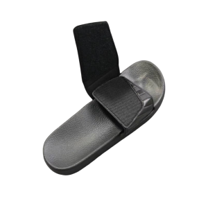 Mens Large Size Slippers Wide Toe Box High Arch Painful Thumb Bunions Gout Shoes Summer Season PVC Material Casual Slippers