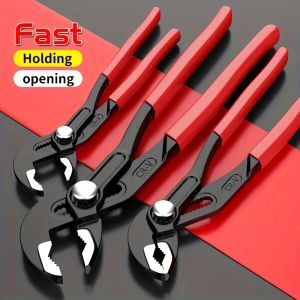 XMSJ | 7"/10"/12" Water Pump Pliers Quick-Release Plumbing Pliers Pipe Wrench Adjustable Water Pipe Clamp Plier Multifunction Hand Tool