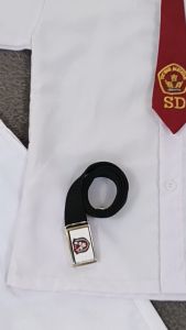 setelan seragam sekolah putih-putih anak laki-laki lengan pendek sd kelas 1-6