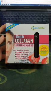 Collagen dạng nước trẻ hóa da căng da Liquid Collagen Biotin 4000mcg of Type 1 2 & 3 Hydrolyzed của Applied Nutrition Mỹ hộp 30 ống vị dâu kiwi