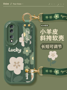 Hand-Painted Flower Huawei Honor 200 pro Phone Case New 60 pro Crossbody Honor 70 Lanyard 50 Wristband Honor 90 Womens Style 80 Silicone Small Sheepskin 300 Soft Shell