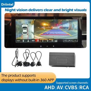 4 Way Dash Camera with Night Vision 360°Surround View Parking Monitor 1080P HD All Around View Driving Recorder ，Car DVR Syste