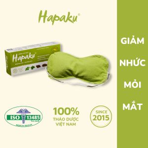 Túi chườm mắt thảo dược thư giãn ngủ ngon Hapaku - Làm nóng bằng lò vi sóng