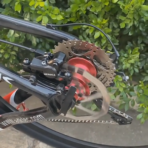 Meroca 2 Piston Hydraulic Disc Brake Set MTB Ergonomic 3 Finger Lever Front 800mm Rear 1400mm Bicycle Bike
