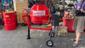 พร้อมส่ง เจ้าแรกใน กรุงเทพ โม่ผสมปูนคอนกรีต 220 มอเตอร์พันด้วยทองแดง 100% เสียงเบา แข็งแรง ทนทาน ใช้งานได้สะดวกและง่าย