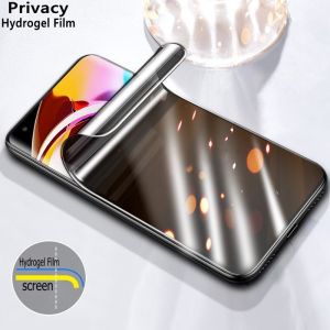 Anti Gores Hydrogel Spy Privacy iPhone 13 Mini 13 13Pro 13 Pro Max IPHONE 12 Mini 12 12 Pro 12Pro Max IPHONE 11 11Pro 11 Pro Max IPHONE XR X IPHONE Xs Xs Max Screen Guard Protector Plastik Jelly Lentur Anti Spy Privacy