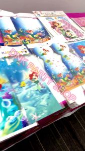 Mermaid Party Under The Sea Decor Banner Banderitas Box Loot Bags Cupcake Stand Cups Foil Balloons