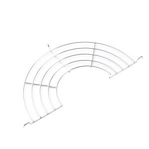 Kitchen Oil Drain Rack Stainless Steel Semicircle Oil Filter Net Frying Pan Cooking Oil Control Saving Rack Alat Dapur