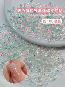 Nail Beauty Rhinestone Super Shiny Transparent Sea Salt Bubble Mini Bottoming Drill Stone Nail Decorations Mixed Warm Elf Stickers