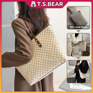 Extra Large Tote Bag With Small Pouch Casual Shoulder Bag Classic Handbag Beg Bahu Besar Beg Wanita Beg Sandang L50