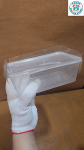 100pcs Shrink Wrap Plastic Packaging Shrinkable Plastic Sealer Film Cap Seal for Rectangular Tub Container