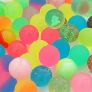 5pcs Bola Karet Mini 2.5cm Warna Warni