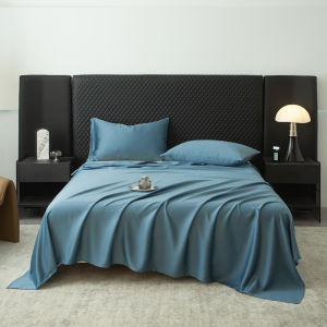 LF Tencel Top Sheet Set 60S Lyocell Fiber 800TC Eucalypt Fiber US Queen 228*259cm Degradable Home Bedding Set Cool Silky Sheet