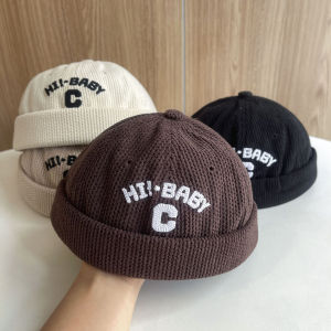 Cute Baby Hat Street Style Simple Embroidery Watermelon Skin Cap Boys And Girls Spring Autumn Sun Protection Lord Hat