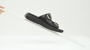 Sunnystep - Balance Buckle Sandal - Full Black Cream - Most Comfortable Walking Shoes
