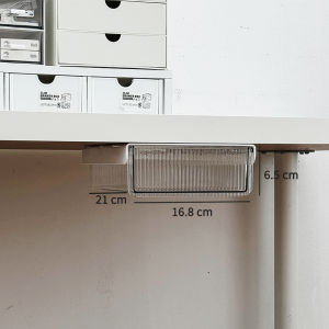 Invisible Drawer under Table Office Storage Acrylic Shelf Sliding Workstation Built-In Box Organizer Desk Top Storage Solution