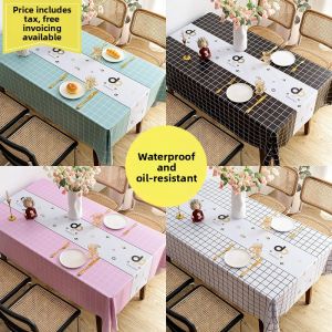 Waterproof Oil-proof Wash-free Tablecloth