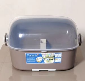 CAPSULE MINI DISH ORGANIZER-DISH DRAINER MOCHA-8801