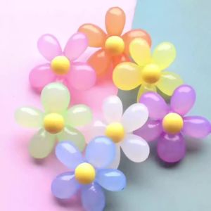 5pcs ABS Flower Button Covers Sew Shirt Cufflink Cap Collar Resin Button Acrylic Rhinestone Decorative Button Sleeve Cover Set