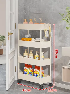 Evesigar | Ultra-thin Movable Multi-layer Bathroom Storage Rack