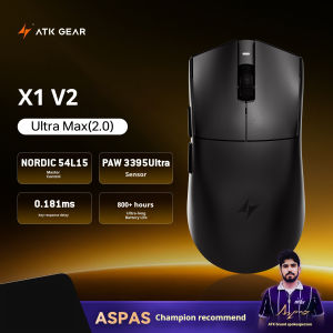 ATK | ATK X1 V2 Ultimate 2.0 Mouse Wireless Paw3950 Utrla 54g Lightweight 750ips 0.163ms Low Latency 650ips Gamer New Accessory Gifts