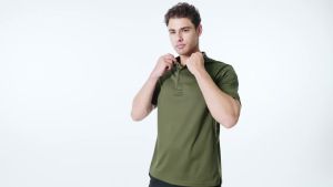 MAGCOMSEN Mens Polo Shirts Short Sleeve Quick Dry Breathable Pique Golf Shirt Tactical Collared Casual Work Shirt