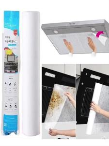 5/10M Disposable Hood Oil Filter Paper Non-woven Cooker Hood Extractor Fan Filter Kitchen Hood Grease Anti Oil Cotton