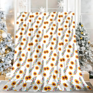 Beast Kingdom | Retro Floral Soft Fuzzy Smooth Quick Drying Premium Cozy Blanket Great for Dorm Room College Students Essentials