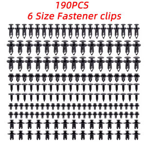 YONGRUN 190PCS Automotive Plastic Clip Kit Automotive Decorative Panel Clip Hybrid Body Bumper Rivet Automotive Fixing Clip