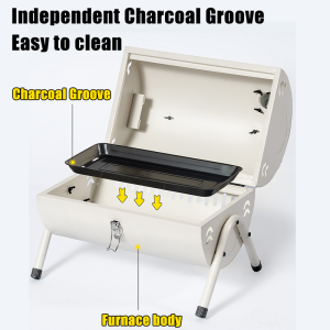 Portable Charcoal Grill Grill Outdoor Grill Cooking Grill Grill with Chimney Smoker Grillr Double sided barbecue grill