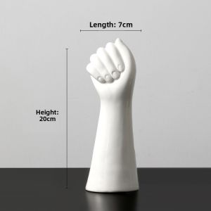 Artistic Hand-Shaped Ceramic Vase