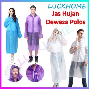 Jas Hujan Ponco Polos Tebal Jas Hujan Eva Terusan Raincot Korea Jas Hujan Transparan Polos Jas Hujan Korea Jas Hujan Fashionable Import Jas hujan Reusable