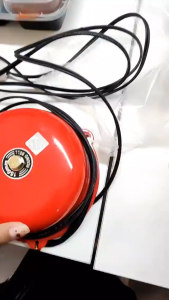 Heavy-Duty 220V Buzzer w/ 5m Wire & Switch - 4" or 6" Bell for Fire Alarm/School/Office Use