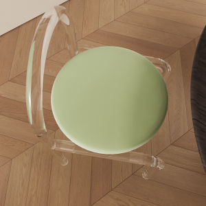 Elastic Chair Cover Universal Makeup Stool Cover Semi Wrap round Arc Shape Modern Simple Style Home Polyester Fabric
