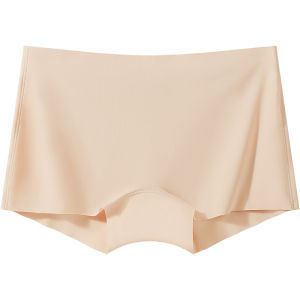 Aimo | Seamless Ice Silk Safety Pants Underwear Womens Breathable Thin Summer Shorts Bottoms Comfortable Mid Waist Briefs