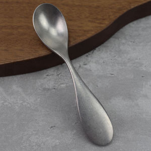 Early Island Country Old Snowflake Coffee Spoon Baby Feeding Spoon Deepening Wide Handle Spoon 18/10 Stainless Steel Dessert
