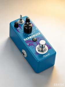 AMUZIK LEF-3807 Harmonizer Pedal Polyphonic Pitch Shifter Detune Effect True Bypass Compact Metal Guitar Stompbox