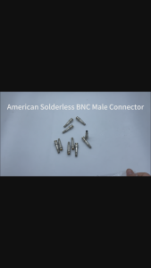 10pcs copper solderless BNC male connector for RG59/RG6 interface/CCTV camera/75-5 coaxial video splitter for security equipment